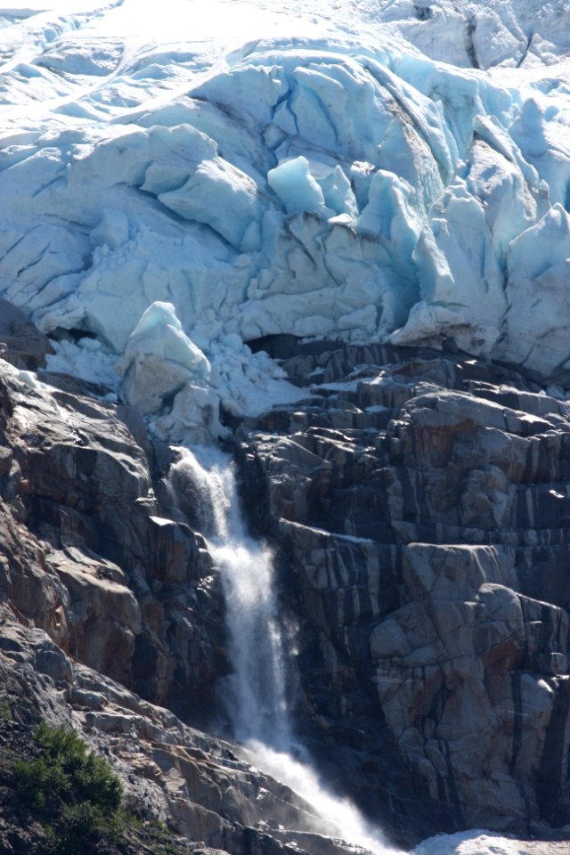 Glacier calving photo