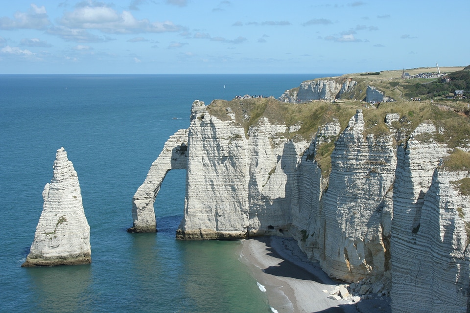 Normandy rocks nord sea