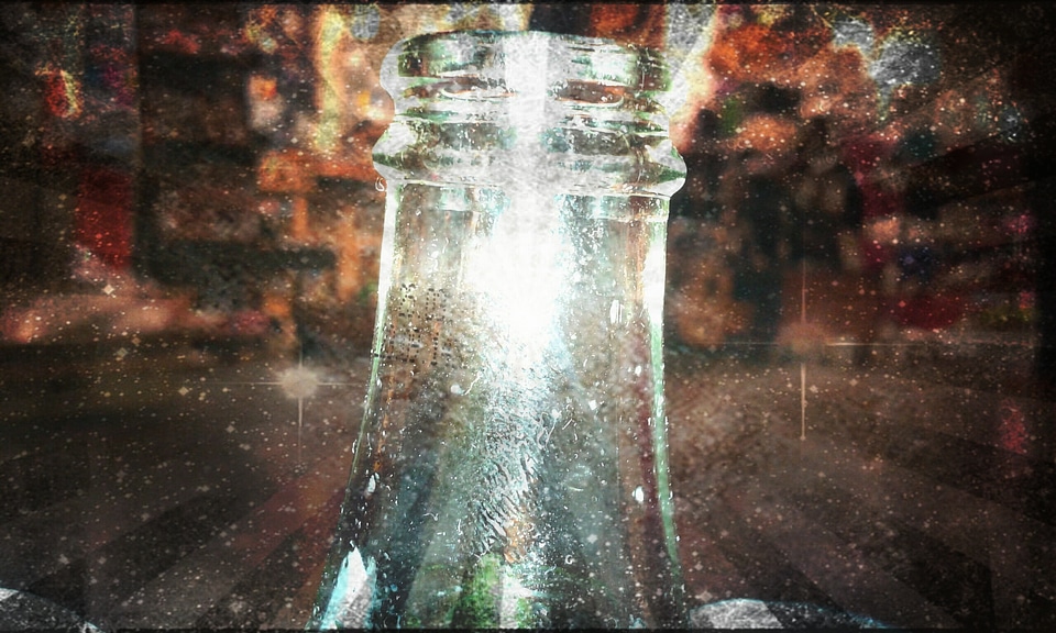 Poster bright coca cola