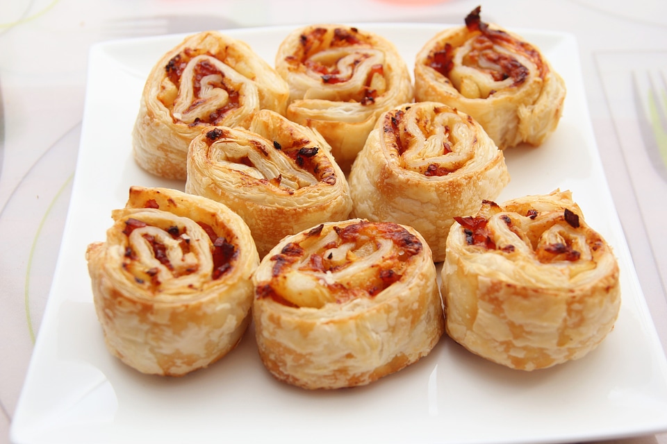 Pizza roll baked