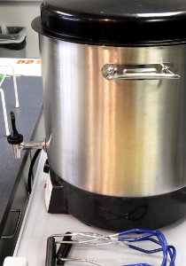 Electric boiling water bath canner