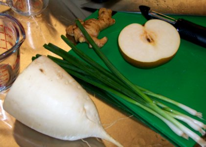 Prepping Ingredients for Kimchi 1