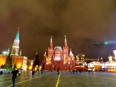 Red Square at night - the museum that I forgot the name of photo