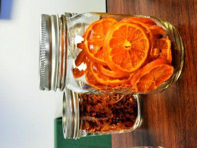 Jars of dehydrated foods photo
