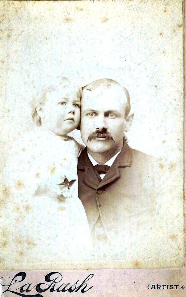 B.E. Canavan and Winifred Canavan Skinner (cabinet card is by LaRush, Artist)
