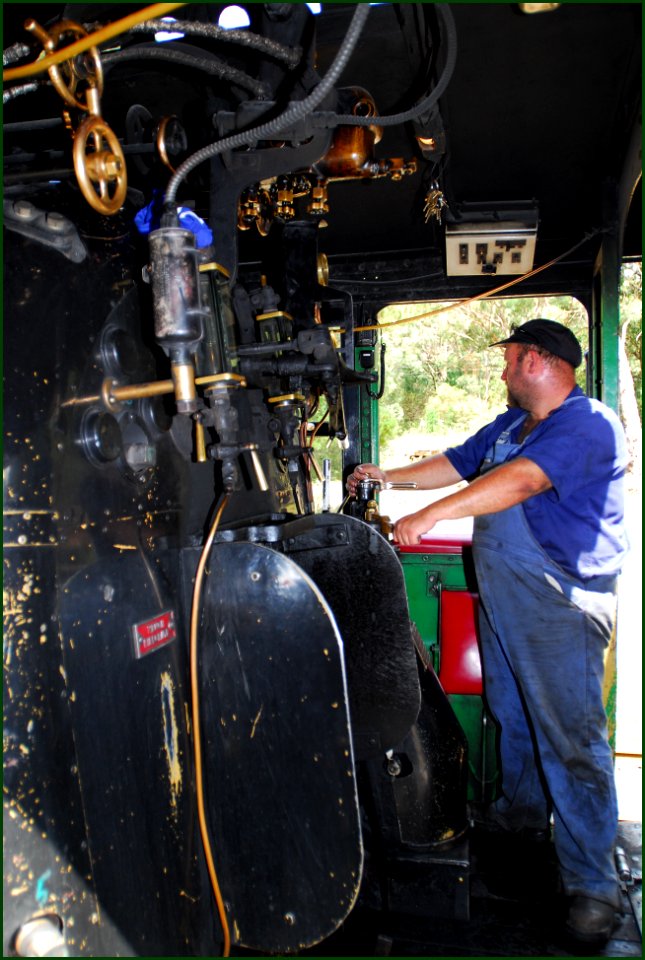 Engineman in cab