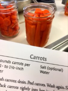 Pressure Canned Carrots