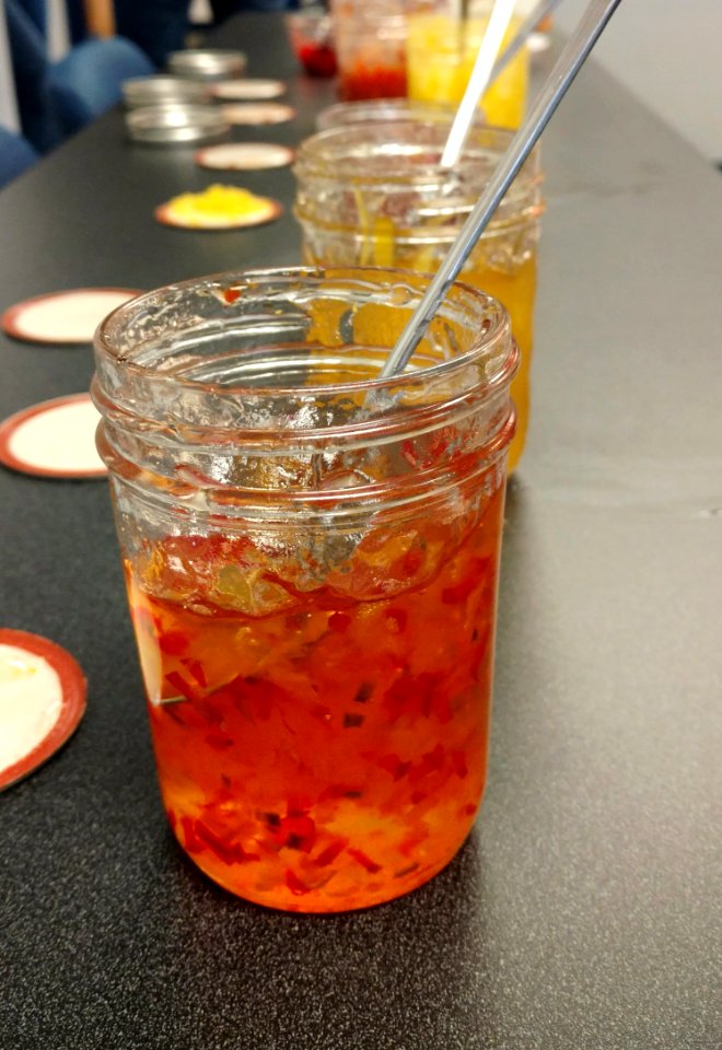 Jelly and conserve samples