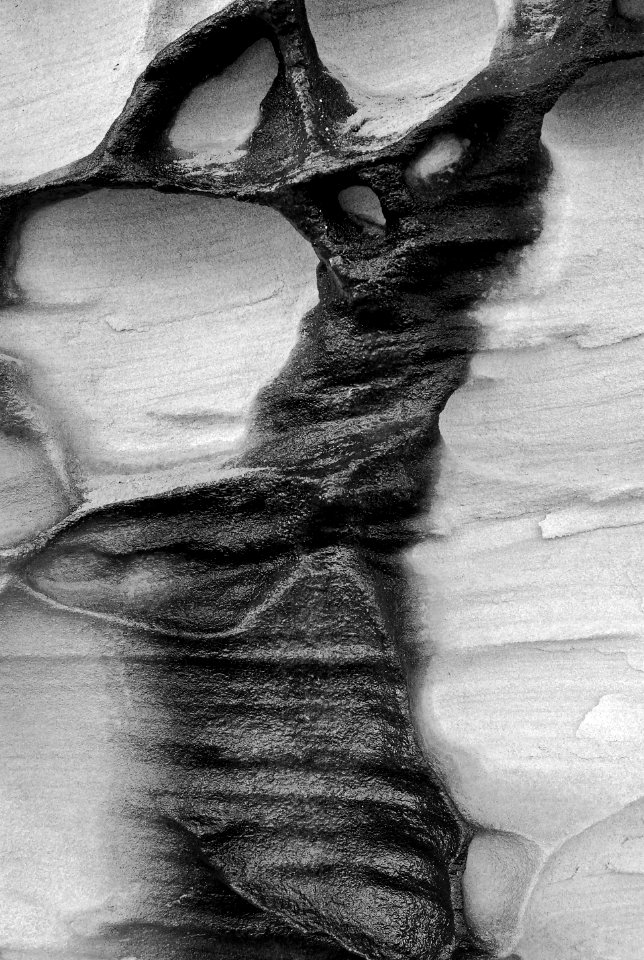 Stained sandstone - NSW Central Coast