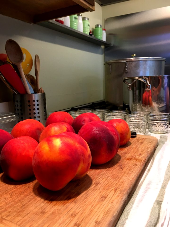 Farmer's market fresh Palisade peaches photo