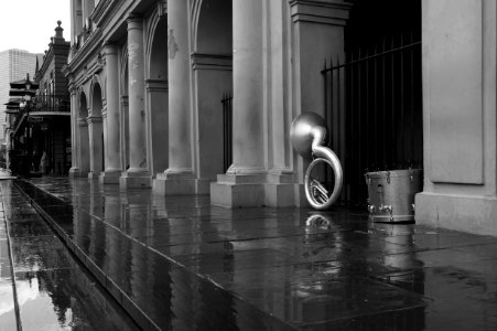 tuba and drum Jackson Square