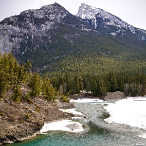 Banff Bow Falls & Mount Rundle