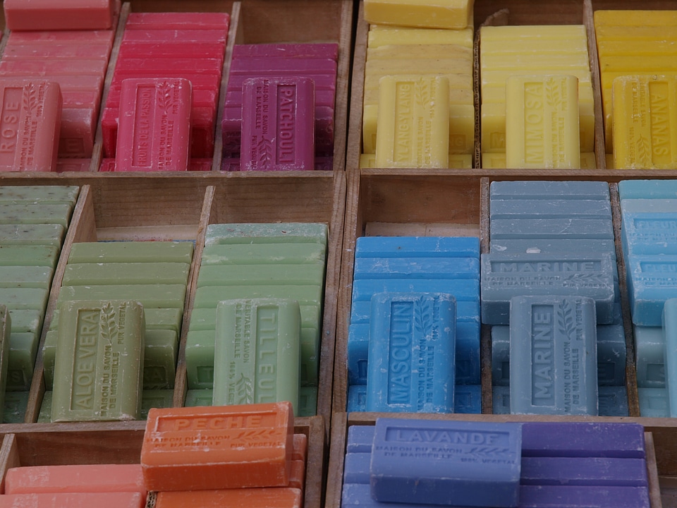 Soap france colorful