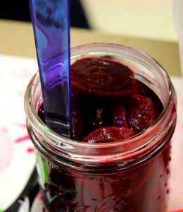 Pickled Beets: Measuring headspace photo