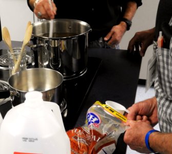 Making pickle brine photo