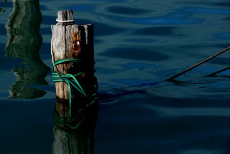 The mooring post. photo