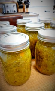 Home-canned pickle relish photo