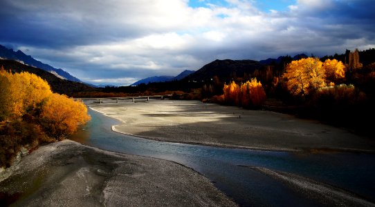 Gold on the Shotover River. Otago photo