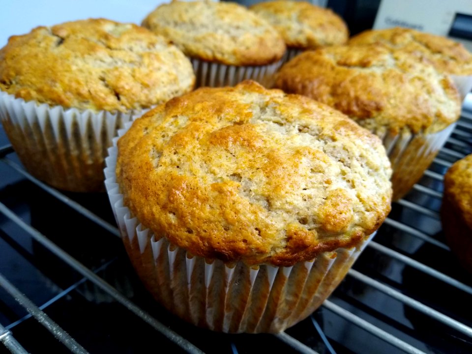 Banana bran muffins 1
