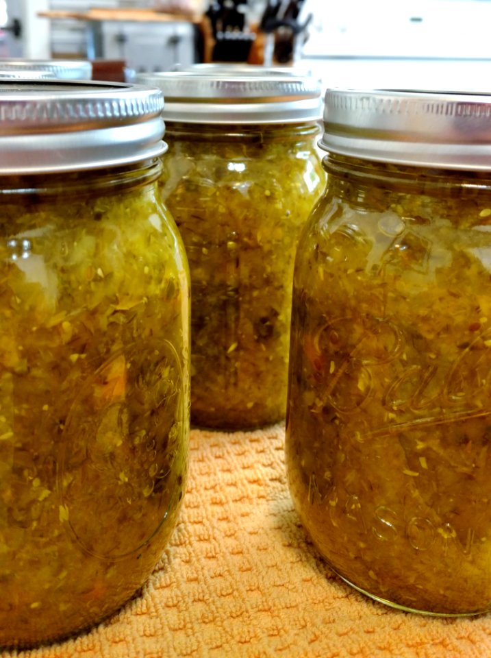 Home-made pickle relish!