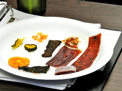 Trying new dehydrated foods photo