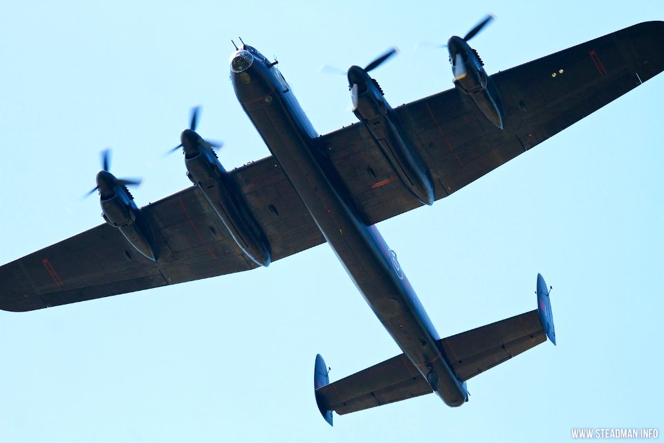 Cosford Airshow - Looming Lancaster