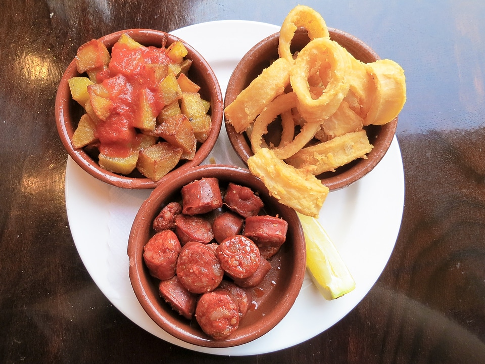 Chorizo squid calamari