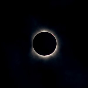 A view of the solar eclipse