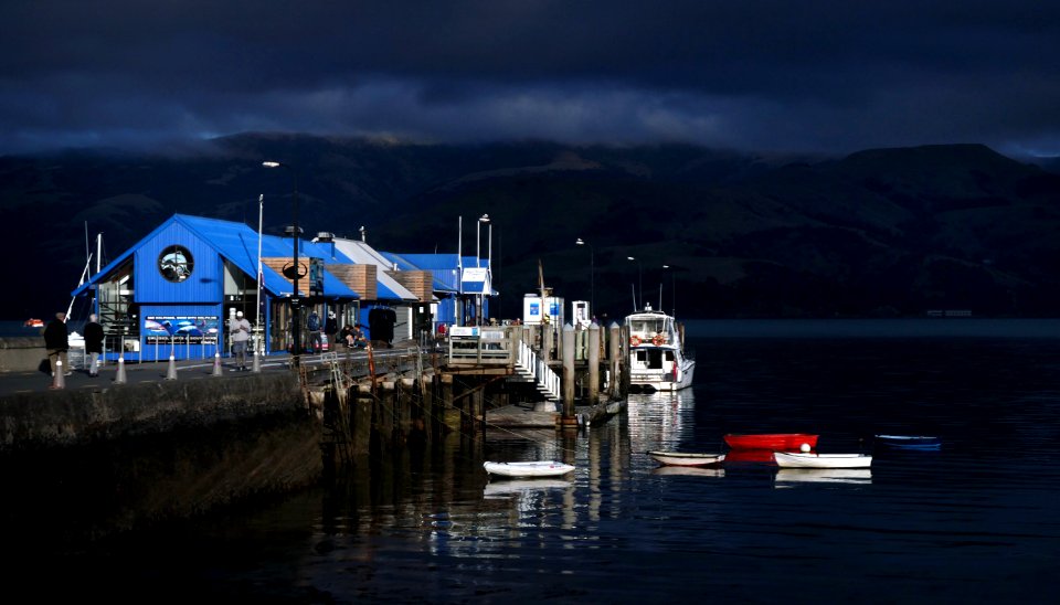 The wharf Akaroa. NZ photo