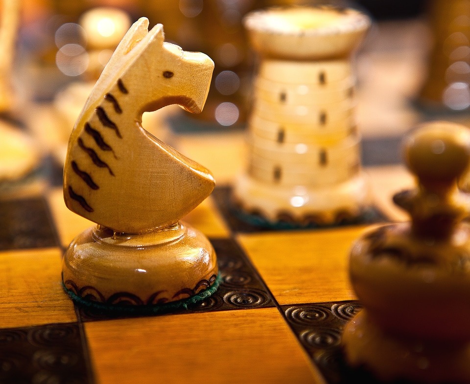 Chess party games checkerboard