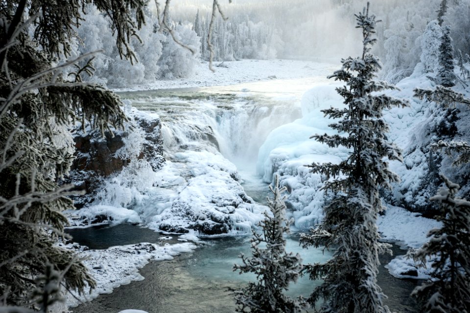 Tanalian Falls in winter