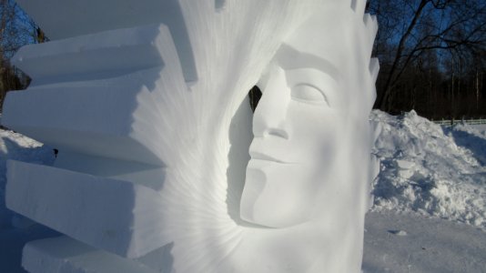 International Snow Sculpting Contest - Nallikari Oulu Finland photo