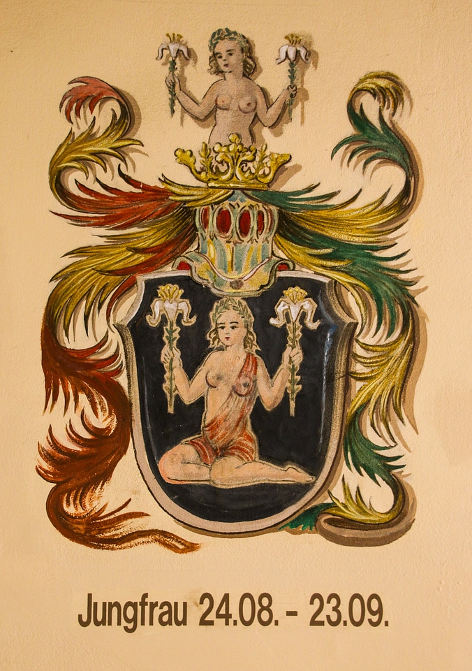 Virgin signs of the zodiac symbol