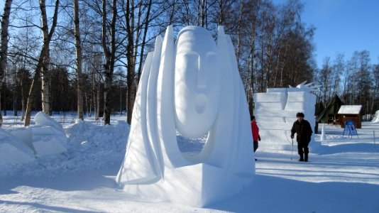 International Snow Sculpting Contest - Nallikari Oulu Finland photo