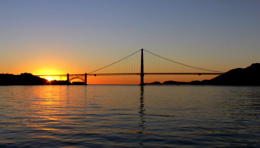 Golden Gate sunset.