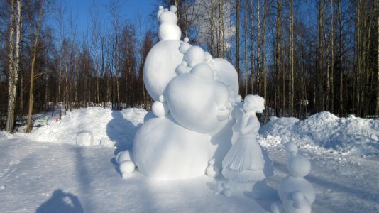 International Snow Sculpting Contest - Nallikari Oulu Finland photo