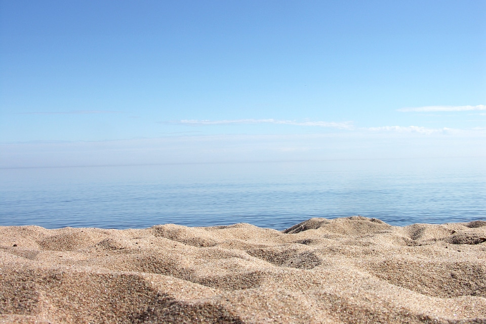 Sand water beach