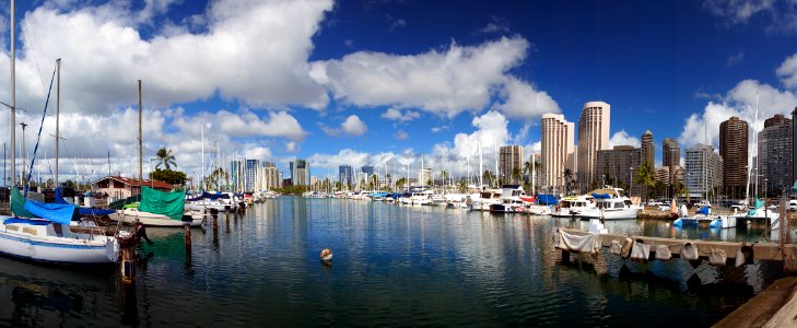 Ala Wai Boat Harbour Honolulu.