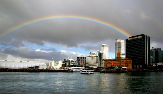 Port of Auckland Rainbow. photo