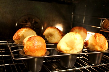 Popovers in the oven