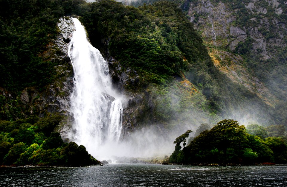 Bowen Falls Milford Sound NZ.