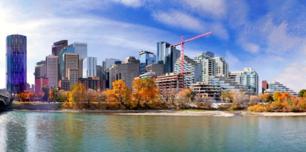 Calgary and the Bow river.