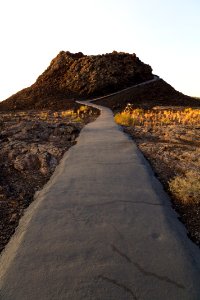 First light on Spatter Cones Trail (portrait)