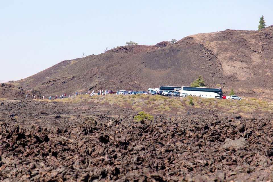Eclipse weekend in Craters of the Moon - Spatter Cones parking area (2)