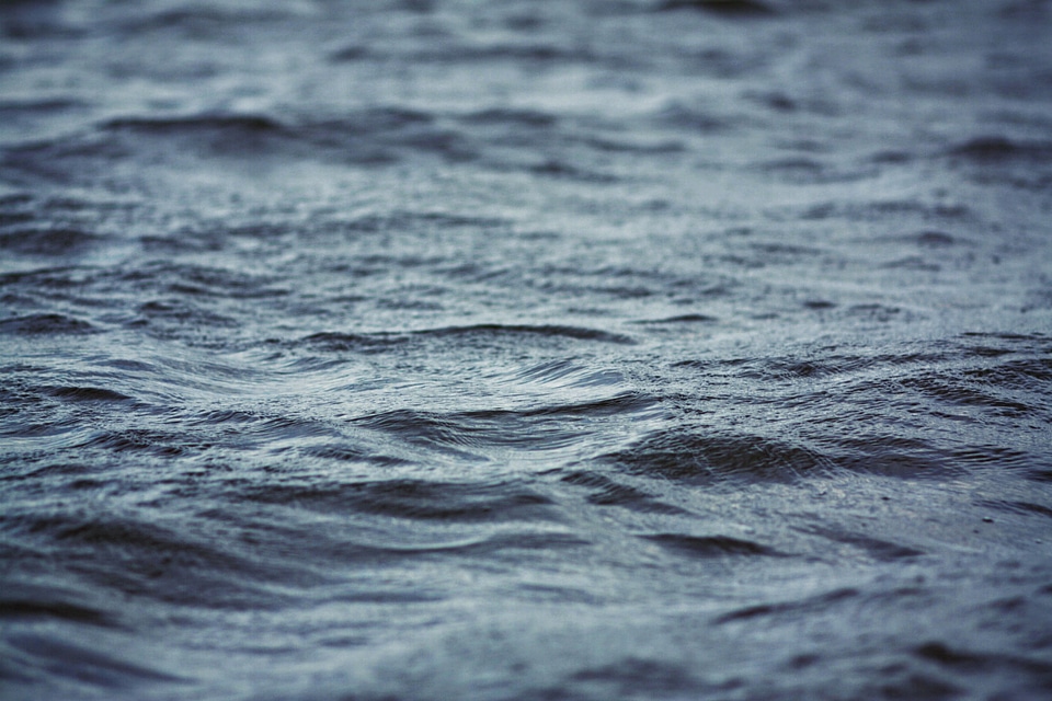 Liquid blue surface