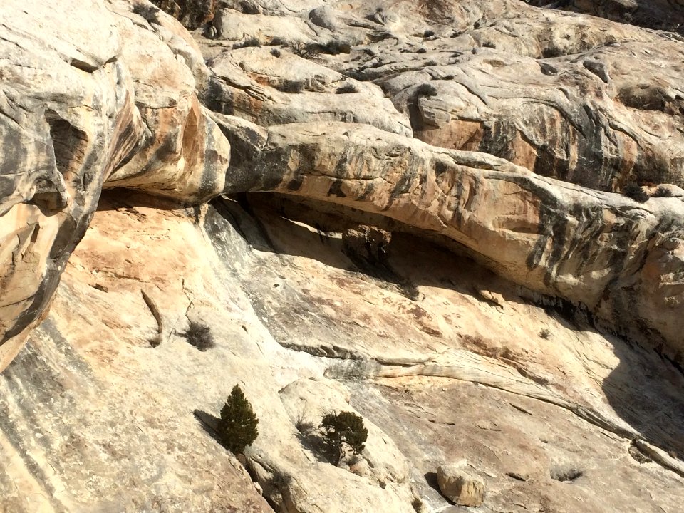 Arch on the side of Split Mountain