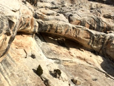 Arch on the side of Split Mountain