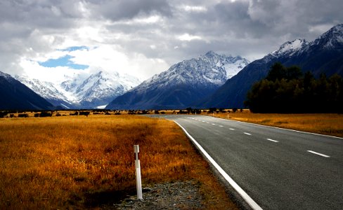 Road to Mount Cook.NZ photo