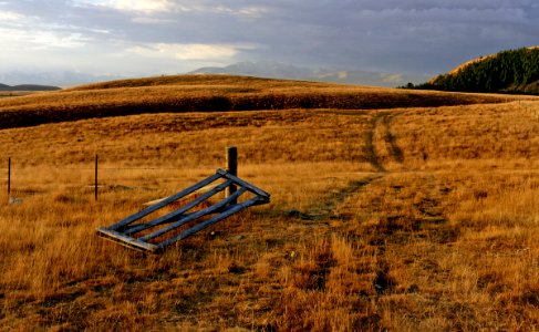 Broken gate. Cairns Golf. Tekapo.