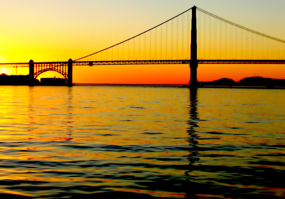 Sunset. Golden Gate Bridge.